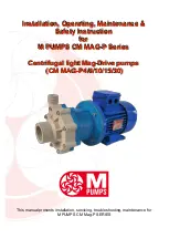 M Pumps CM MAG-P Series Installation, Operating, Maintenance & After Sales Manual preview