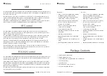 Preview for 4 page of M Solutions MS-210U4P User Manual