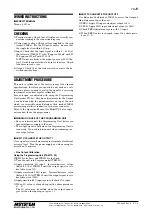 Preview for 3 page of M-system 10JR Instruction Manual