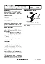 Preview for 1 page of M-system 10JT Instruction Manual