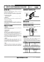 Preview for 1 page of M-system 10SN Instruction Manual