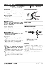 Preview for 1 page of M-system 10VF2 Instruction Manual