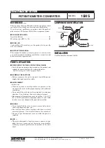 Предварительный просмотр 1 страницы M-system 15MS Instruction Manual