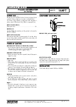 Preview for 1 page of M-system 18APT Instruction Manual