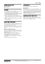 Preview for 3 page of M-system 18MS Instruction Manual