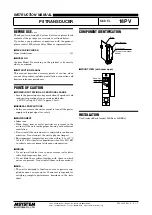 Preview for 1 page of M-system 18PV Instruction Manual