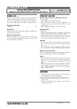 Предварительный просмотр 1 страницы M-system 20VS5-213 Instruction Manual