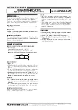 Предварительный просмотр 1 страницы M-system 20VS5-500 Instruction Manual