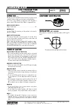 Preview for 1 page of M-system 27RS Instruction Manual