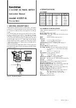 Preview for 1 page of M-system 43DV1-S Instruction Manual