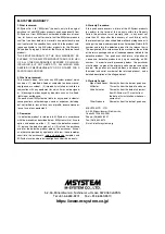 Preview for 21 page of M-system 47D Series Reference Manual