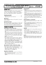 Preview for 1 page of M-system 47LHZ Operating Manual