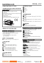 Предварительный просмотр 1 страницы M-system 47LT Manual