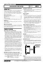 Preview for 1 page of M-system 48NV Instruction Manual
