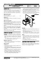 Preview for 1 page of M-system 54U Instruction Manual