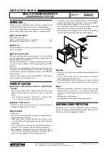 Preview for 1 page of M-system 54UC Instruction Manual