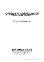 Preview for 1 page of M-system 73VR3100 User Manual