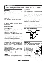 Preview for 1 page of M-system AD2LC Instruction Manual