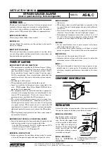 Предварительный просмотр 1 страницы M-system AS4LC Instruction Manual