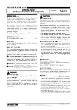 Preview for 1 page of M-system AS4R Instruction Manual