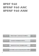 Preview for 2 page of M-system BPRF 960 Instruction For The Use - Installation Advice