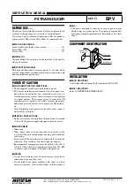 M-system BPV Instruction Manual preview