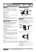 Предварительный просмотр 1 страницы M-system CLSP Instruction Manual