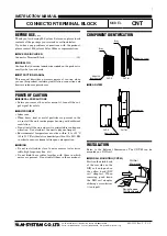 Preview for 1 page of M-system CNT Series Instruction Manual