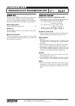 M-system DLA1 Instruction Manual preview