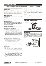 M-system F2MS Instruction Manual предпросмотр