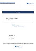 Preview for 1 page of M-system HDMS User Manual