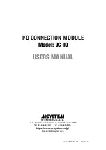 M-system JC-IO User Manual preview