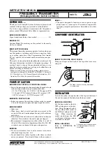 Предварительный просмотр 1 страницы M-system JPA2 Instruction Manual