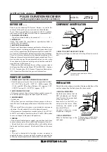 Preview for 1 page of M-system JTY2 Instruction Manual