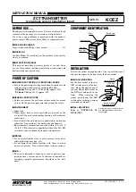 Предварительный просмотр 1 страницы M-system KCEZ Instruction Manual