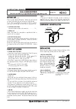 Предварительный просмотр 1 страницы M-system KDA3 Instruction Manual