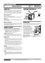 Предварительный просмотр 1 страницы M-system KF Instruction Manual