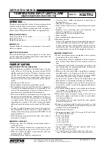 Preview for 1 page of M-system KS2TR2 Instruction Manual