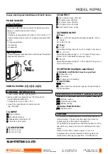 Preview for 1 page of M-system M2PRU Quick Start Manual