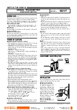 Предварительный просмотр 4 страницы M-system M2VF Manual