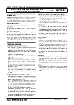 Preview for 1 page of M-system M2XRP2 Instruction Manual