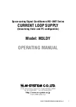 Предварительный просмотр 1 страницы M-system M3-UNIT Series Operating Manual