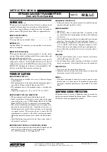 Preview for 1 page of M-system M3LLC Instruction Manual