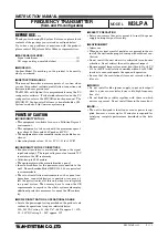 Preview for 1 page of M-system M3LPA Instruction Manual