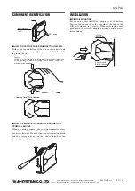 Предварительный просмотр 2 страницы M-system M3LPA2 Instruction Manual