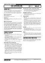 Preview for 1 page of M-system M3LR Instruction Manual