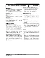 Preview for 1 page of M-system M3SMS Instruction Manual