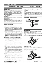 Предварительный просмотр 1 страницы M-system M5DY Instruction Manual