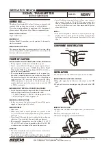 Предварительный просмотр 1 страницы M-system M5MV Instruction Manual