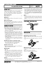 Предварительный просмотр 1 страницы M-system M5PP Instruction Manual